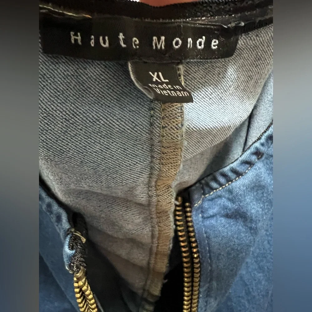 Haute Monde blue bodycon dress XL - Picture 3 of 5